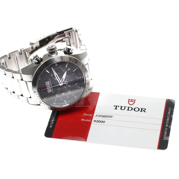 TUDOR Fast rider Chronograph Black Grey Dial Automatic Men's Watch - Picture 2 of 7